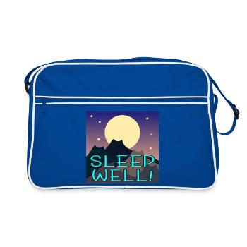 BIEN DORMIR - CAT MOUNTAINS - RANDONNÉE - Sac Retro - bleu/blanc - Devant