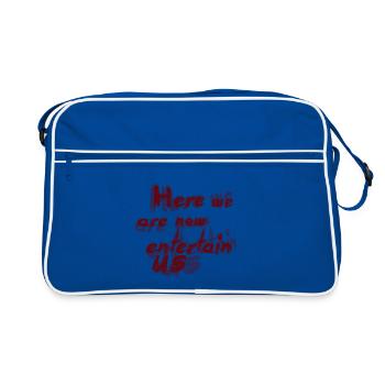 Here we are now - Retro Bag - blue/white - Front