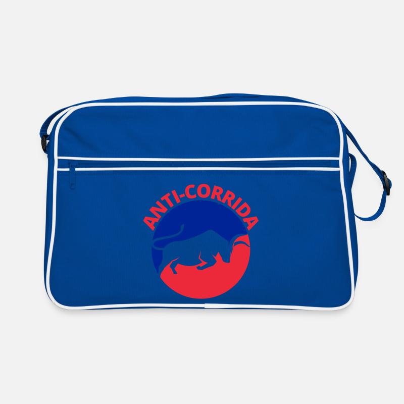 corrida, anti-corrida - Sac Retro - bleu/blanc