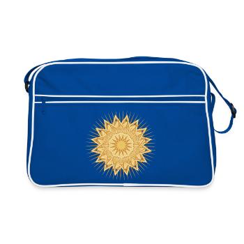 festively shining star for Christmas - Retro Bag - blue/white - Front