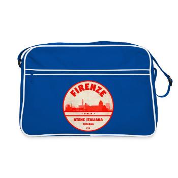 Florence Vintage City Seal - Retro Bag - blue/white - Front