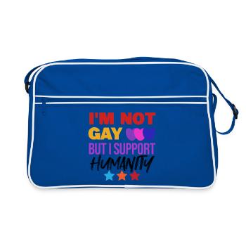 Lgbt Gay Equality Statement Sexuality - Retro Bag - blue/white - Front