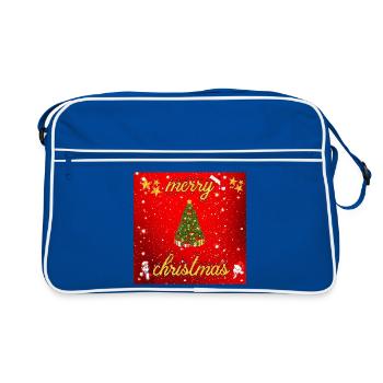 Joyeux Noël version 2 - Sac Retro - bleu/blanc - Devant
