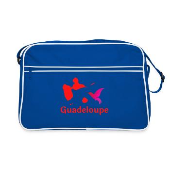 Guadeloupe - Sac Retro - bleu/blanc - Devant