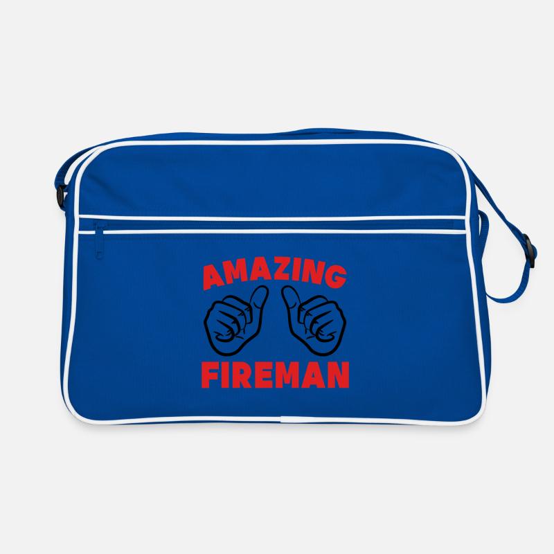 Professional fire brigade fire protection fire brigade statement Retro Bag