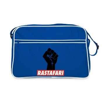 Rastafari Rasta Power Reggae United Rasta Roots - Retro Tasche - Blau/Weiß - Vorne