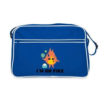 Spieler Statement Padel Sportart Training Racket - Retro Tasche - Blau/Weiß - Vorne