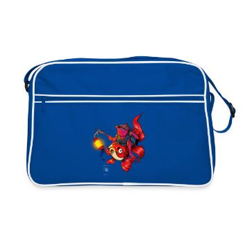 Dream Traveler - Retro Bag - blue/white - Front