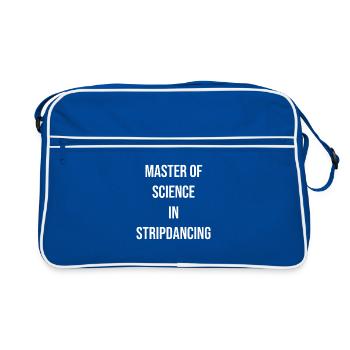 Science master in stripping - Retro Bag - blue/white - Front