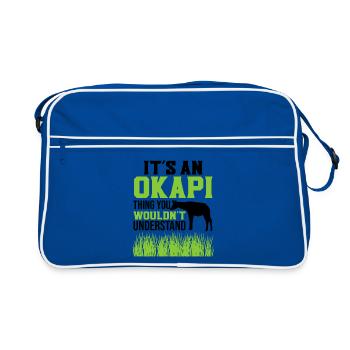 It's an Okapi - Retro Bag - blue/white - Front