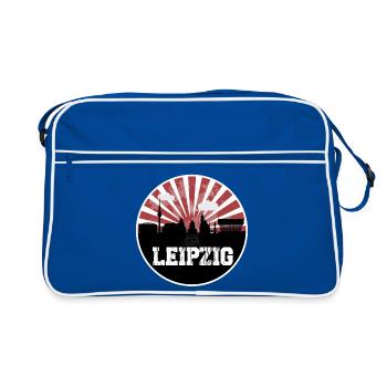 Leipzig Home Game Skyline - Retro Bag - blue/white - Front
