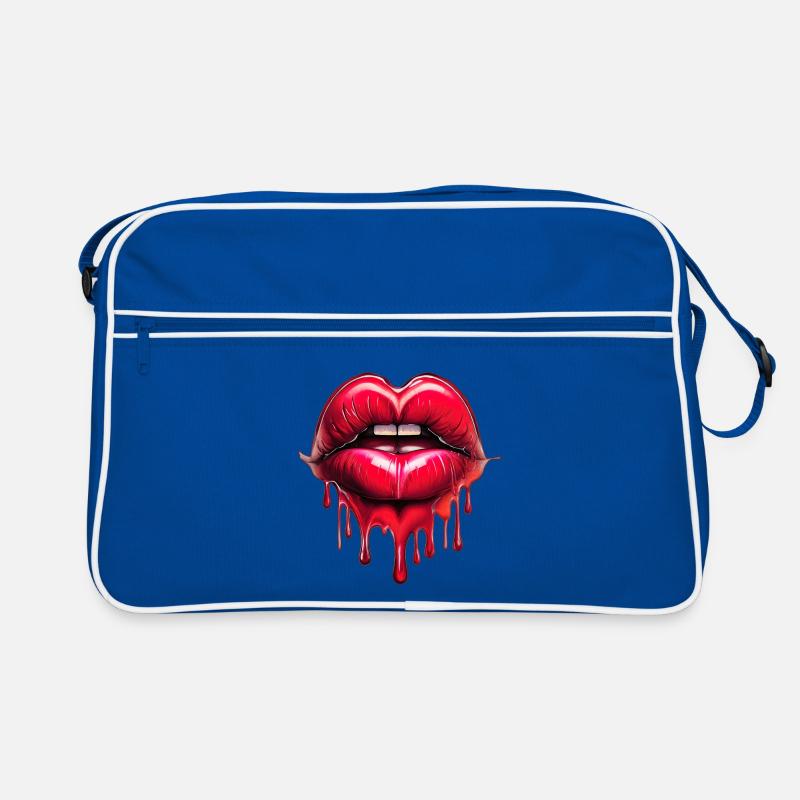Lippen Retro Tasche