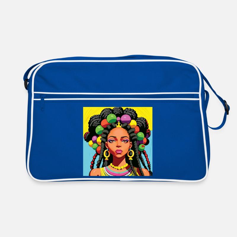 Femme noire avec des dreadlocks Sac Retro