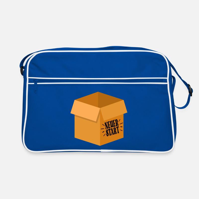 NEUER START - ABSCHIEDSGESCHENKE KARTON Retro Tasche