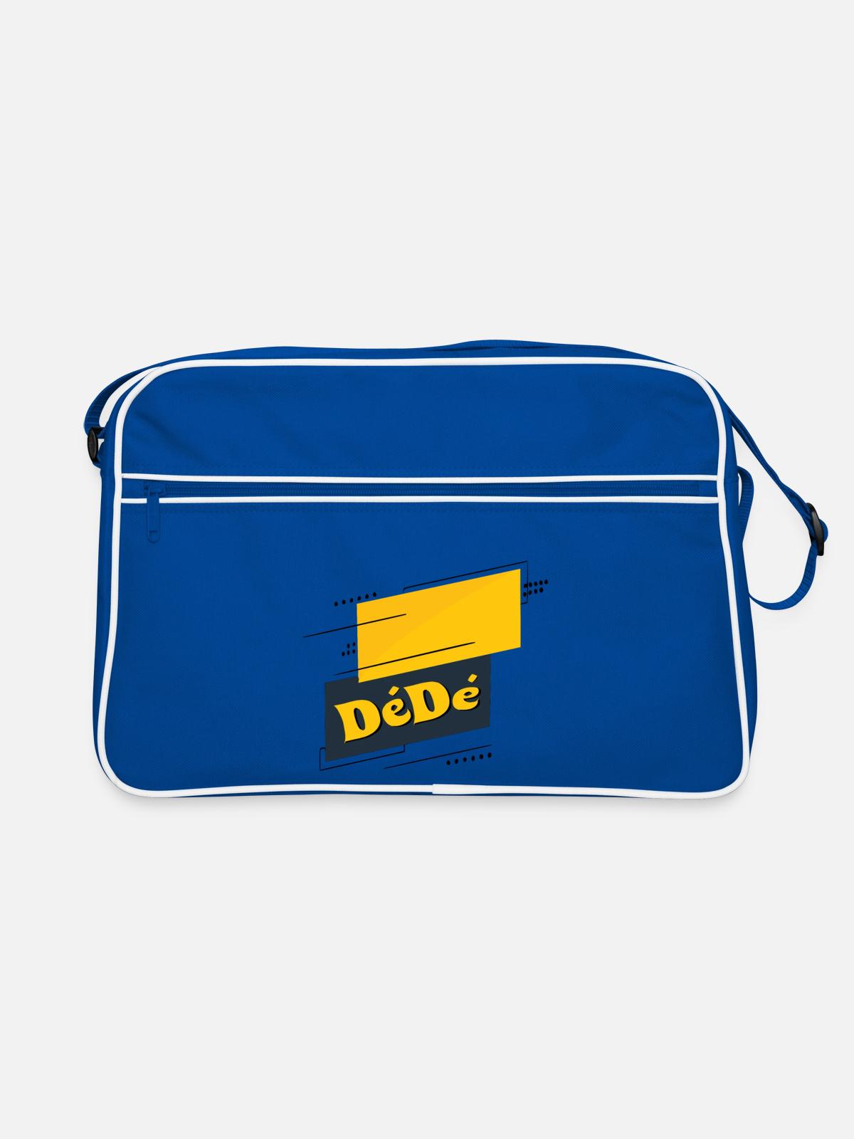 Dédé - Retro Bag - blue/white - Front