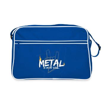 Le métal dans mon âme - Sac Retro - bleu/blanc - Devant
