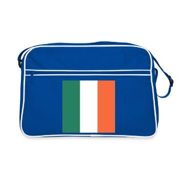 Affichez vos couleurs – Irlande - Sac Retro - bleu/blanc - Devant
