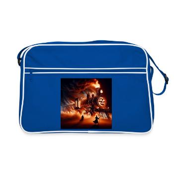 Le Train de l'Enfer - Sac Retro - bleu/blanc - Devant