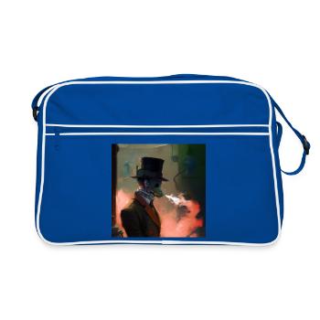 Smoking 01 - Retro Tasche - Blau/Weiß - Vorne