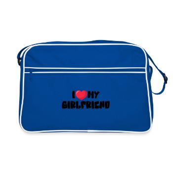 J’aime ma copine - Sac Retro - bleu/blanc - Devant