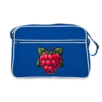 Raspberry - Retro Bag - blue/white - Front