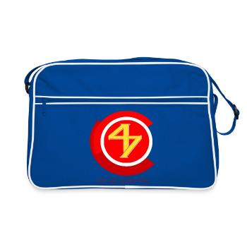 Lot et garonne - Sac Retro - bleu/blanc - Devant