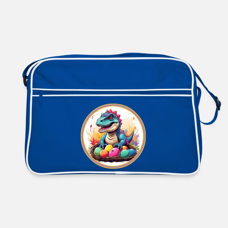 Dinobaby little dinosaur in Easter Retro Bag