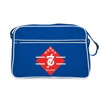 Bas-Rhin - Sac Retro - bleu/blanc - Devant