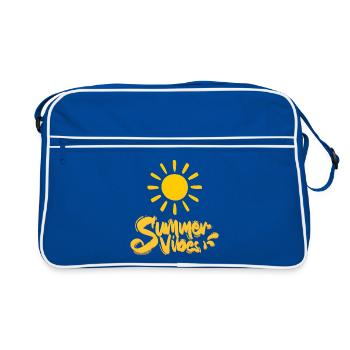 Ambiance estivale - Sac Retro - bleu/blanc - Devant