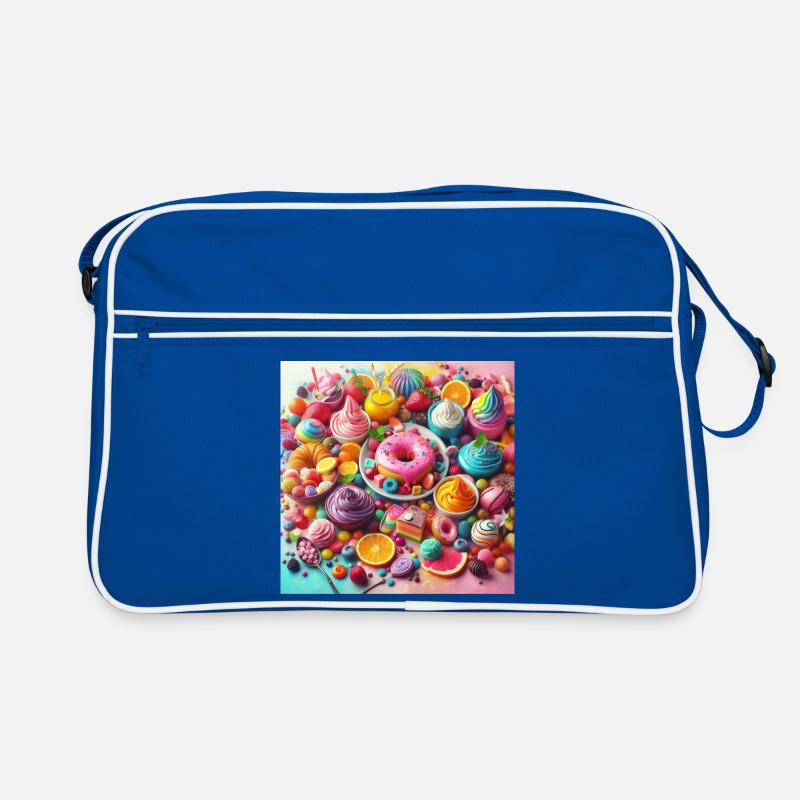 Sweets and vibrant colors Retro Bag