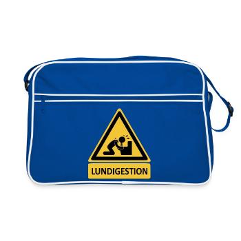 Lundigestion - Sac Retro - bleu/blanc - Devant