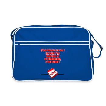 Tomorrow is Monday - Retro Bag - blue/white - Front