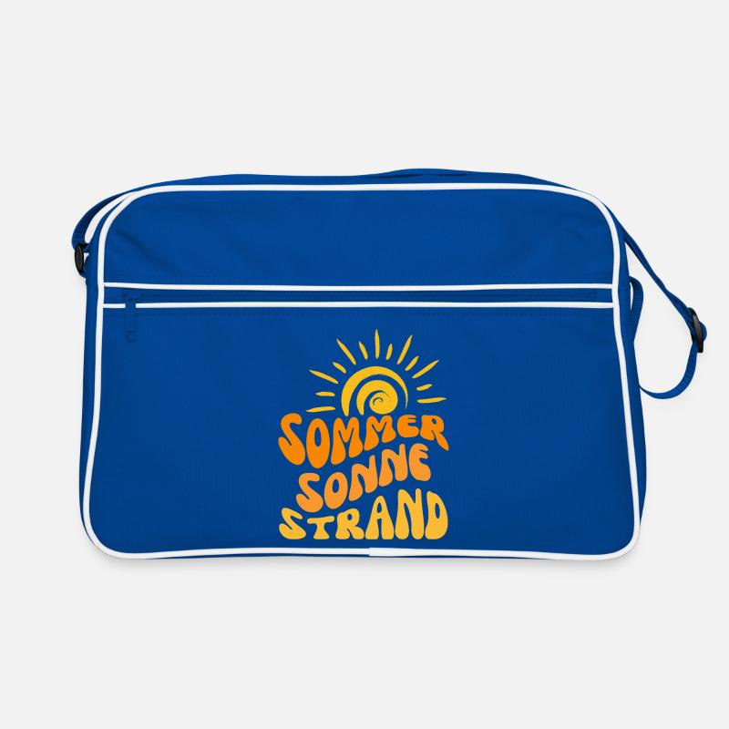 Plage de soleil d’été ondulée Sac Retro