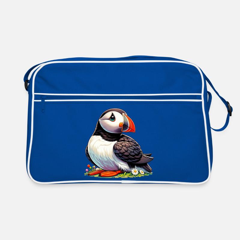 Papageitaucher Retro Tasche