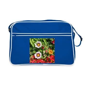 plant – sun kiss on joie de vivre - Retro Bag - blue/white - Front