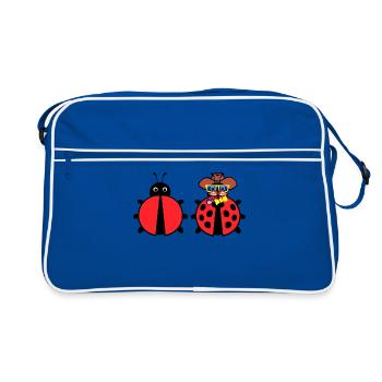 Bugs Debug Developer Bugfixing Programmer - Retro Bag - blue/white - Front
