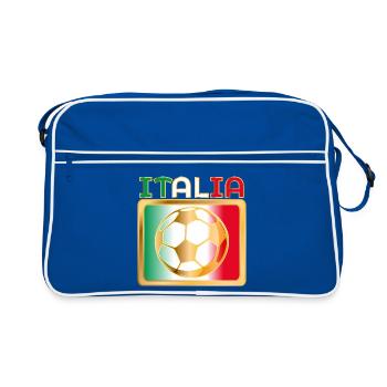 ITALY FOOTBALL - Retro Bag - blue/white - Front