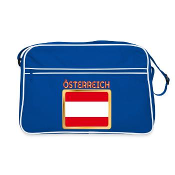 DRAPEAU AUTRICHIEN AUTRICHE - Sac Retro - bleu/blanc - Devant