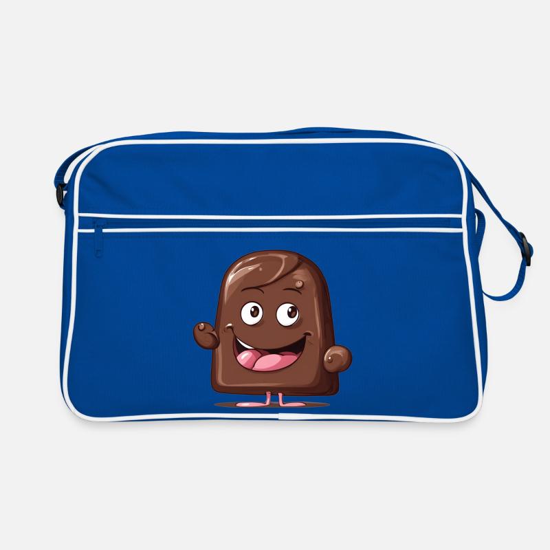 chocolat, j'aime le chocolat, j'adore le chocolat Sac Retro