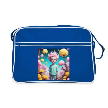 Goblin - Retro Bag - blue/white - Front