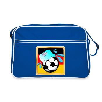 GERMANY SUMMER HEAT - FOOTBALL - Retro Bag - blue/white - Front