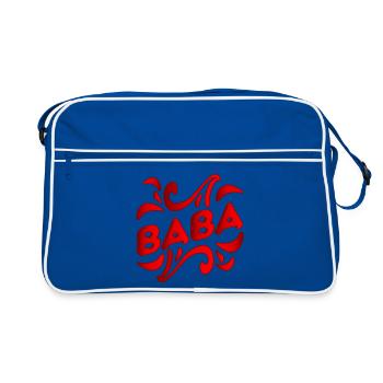 Père turc BABA - Turquie Türkiye - Sac Retro - bleu/blanc - Devant