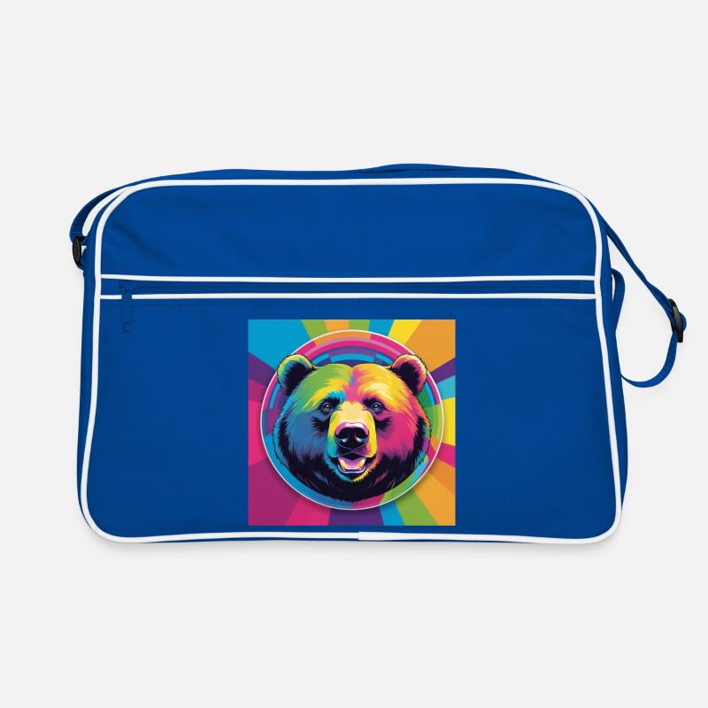 Rainbow Bear Retro Bag