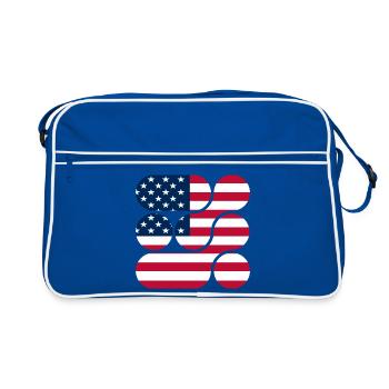 OCHOOO - USA - Retro Bag - blue/white - Front