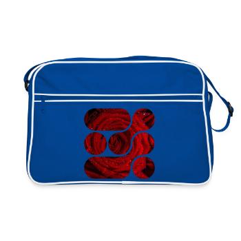 OCHOOO - Red Rose - Retro Bag - blue/white - Front