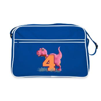 N°4 Dino - Sac Retro - bleu/blanc - Devant