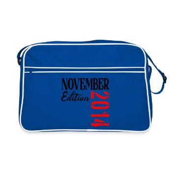 12E ANNIVERSAIRE NOVEMBRE 2014 - Sac Retro - bleu/blanc - Devant