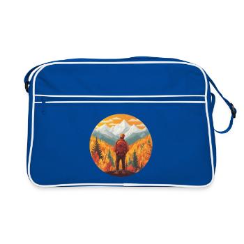 Let's go hiking ! - Sac Retro - bleu/blanc - Devant