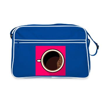 COFFEE ESPRESSO CUP - Retro Bag - blue/white - Front