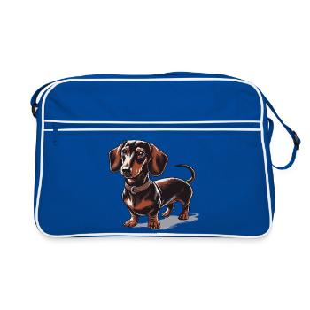 Teckel - Sac Retro - bleu/blanc - Devant